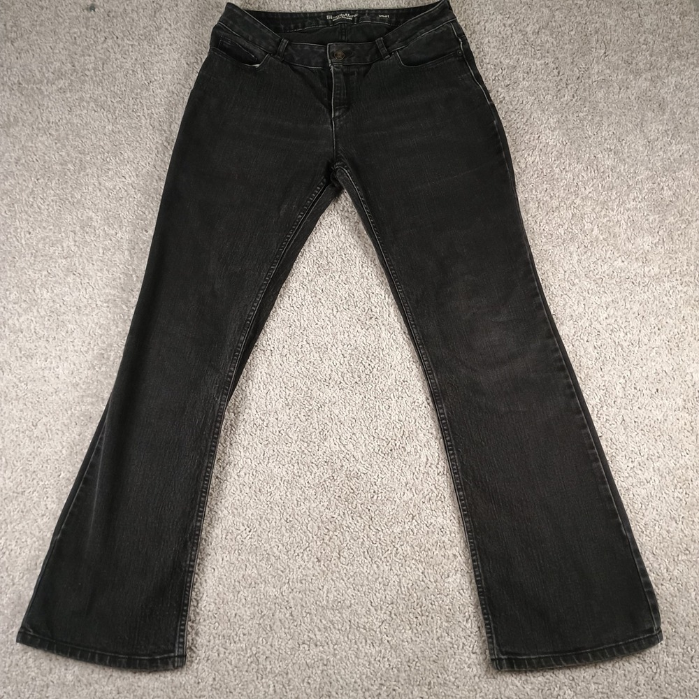 Simply Vera Vera Wang Womens Bootcut Jeans Faded Black Size 10 Stretch Denim